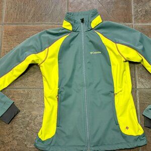 ~~Womens Columbia Jacket Omni Wind Block & Shield Size Medium MulticoloR..VGUC!!